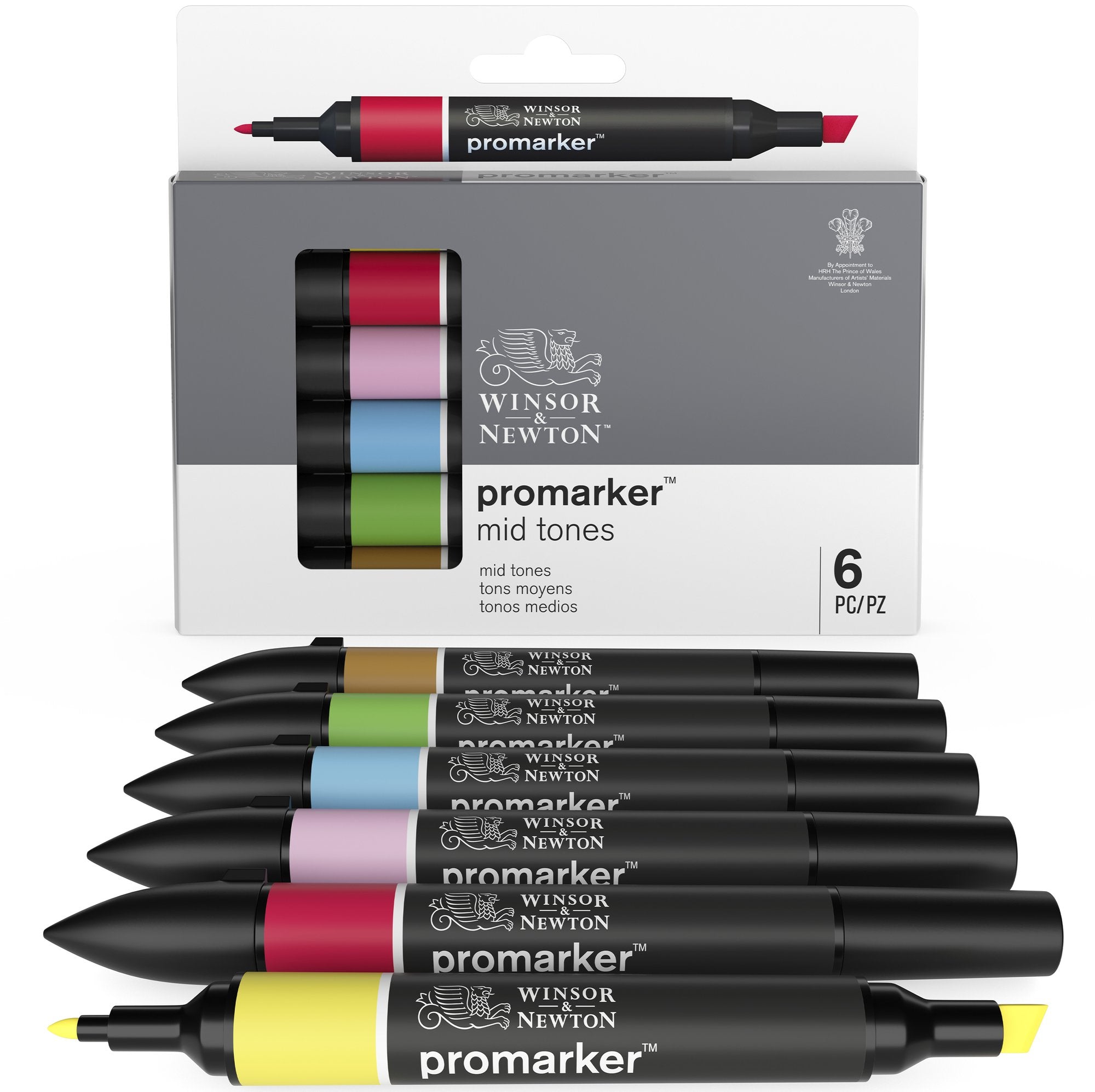 Winsor & Newton ProMarker 6 Set di tonalità della pelle 1 –  graphicsdirect.co.uk